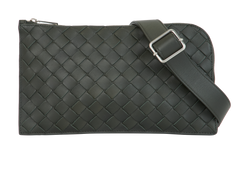 Intrecciato Belt Bag, Leather, Green, MII, DB, 2*